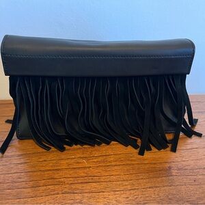 Kate Spade Black Fringe Wristlet